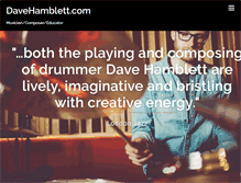 Tablet Screenshot of davehamblett.com